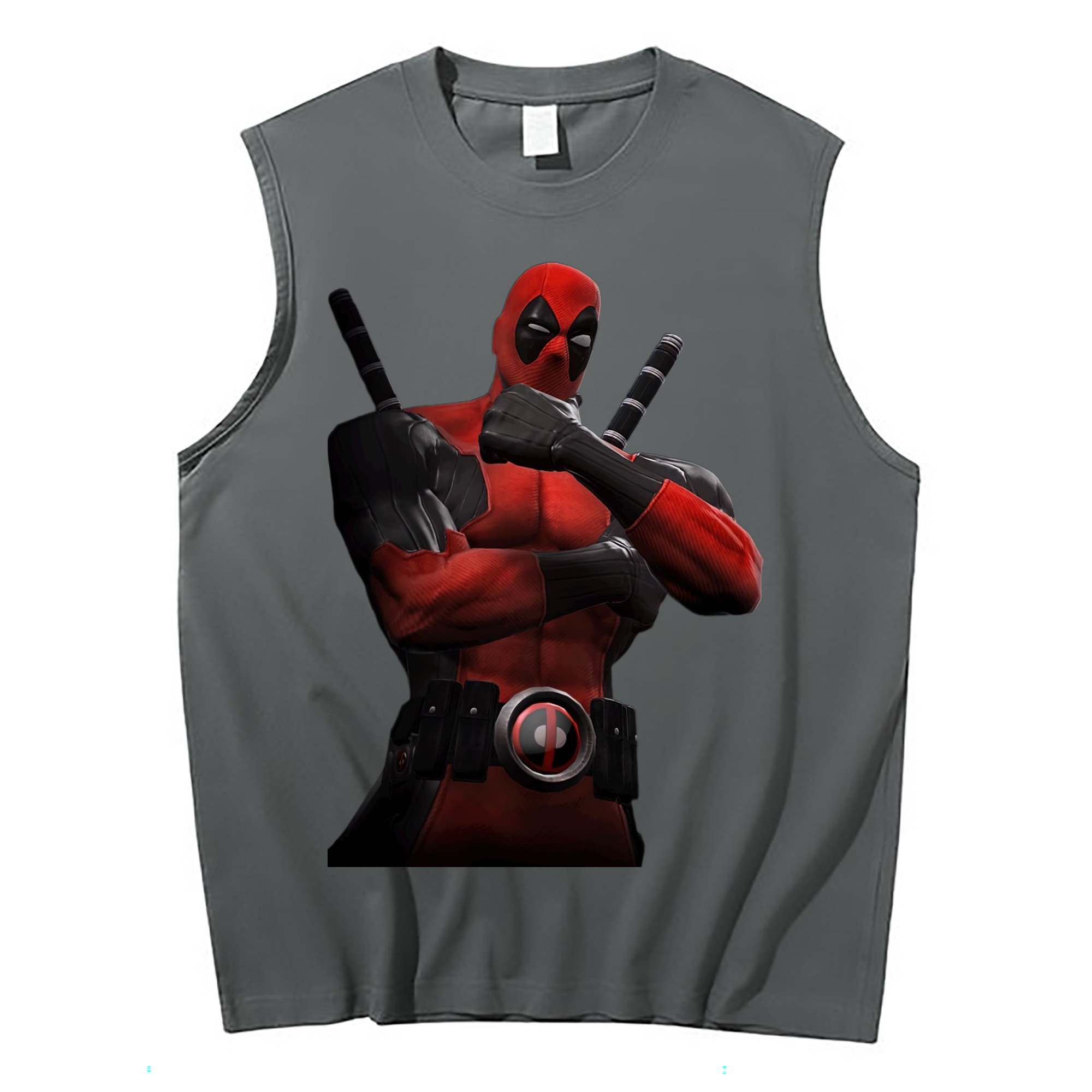 （画像用） Deadpool デッドプール コットン100％タンクトップ（フロントプリント）